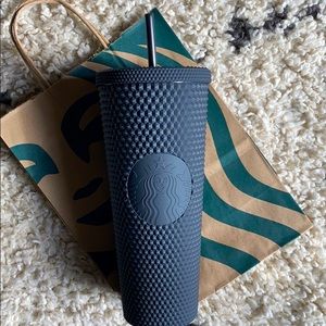 Starbucks matte black studded tumbler w/ SKU#